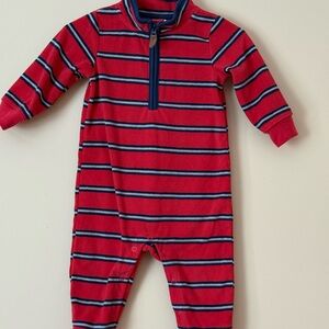 Striped Red and Blue Kids One Piece